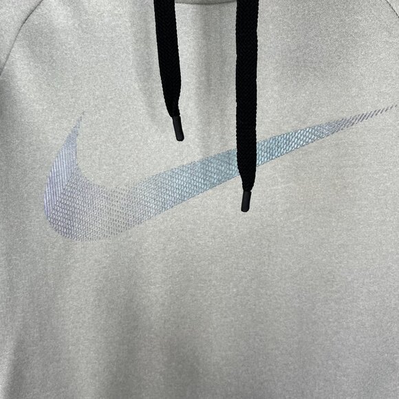 Nike Dri Fit Hoodie Sweatshirt Womens Small Gray Purple Activewear - Picture 5 of 8